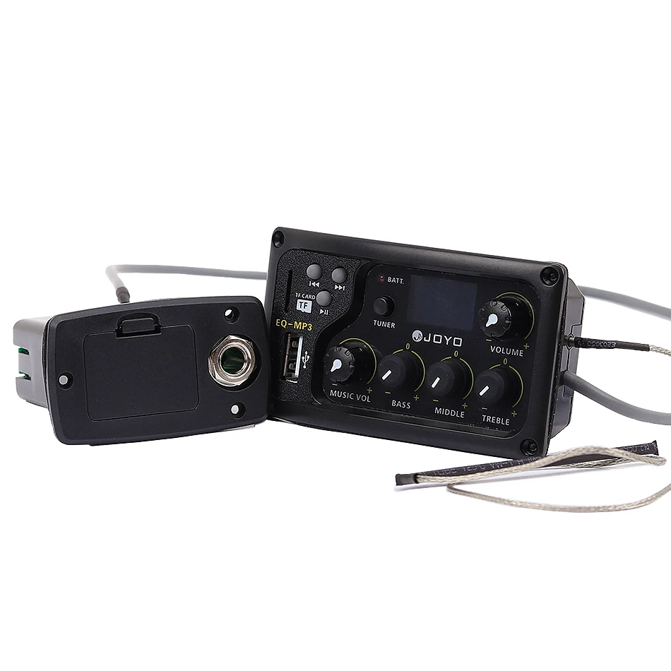 Ajuste de Volune eq com Função Mp3 e Sintonizador Joyo Musical Equalizador Captador Display Lcd Baixo Médio 3-band - Image 5