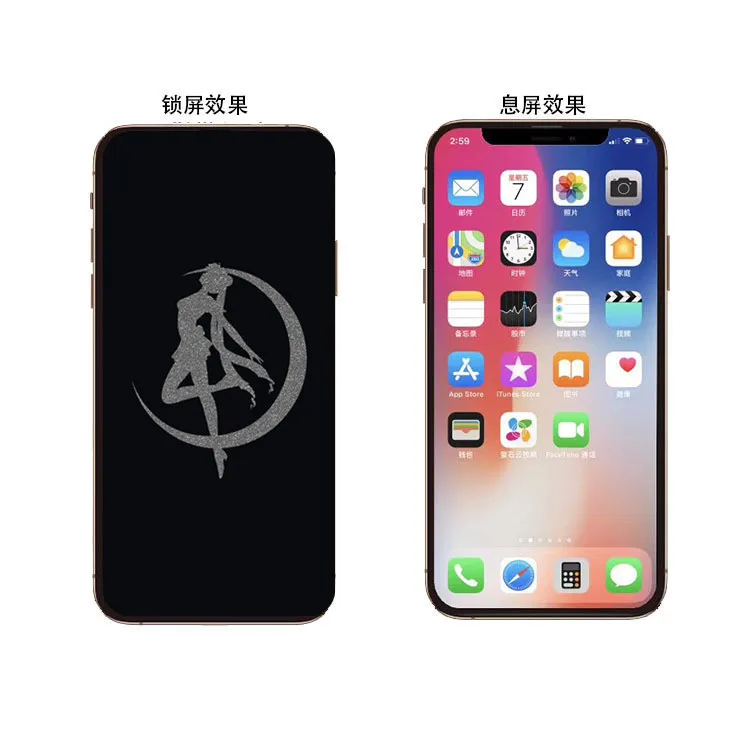 as the picture show Закаленное стекло пленка для Iphone 11 pro Max X XS XR милый экран протектор шаблон дисплей защита для Iphone Xs max защитный - Цвет: as the picture show