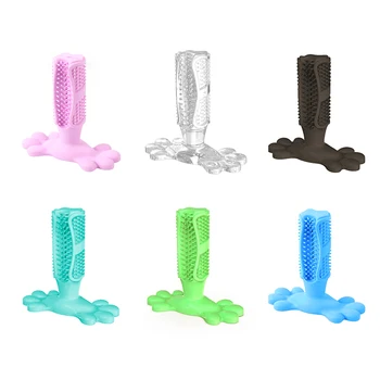 

Pet Dog Toothbrush Chew Toy Doggy Brush Stick Soft Rubber Cleaning Dot Massage Toothpaste For Small Dogs Pets Toothbrushes