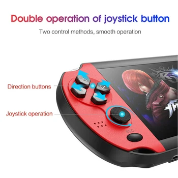 

Rechargeable Music Player 4.3inch Ebook Reading Portable Double Rocker Retro Handheld Game Console Entertainment Built In Games