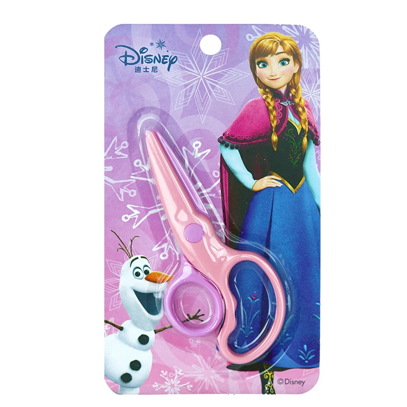 Disney Frozen Children S Plastic Scissors Sophia Round Head Cartoon Diy Handmade Safety Paper Knife Primary School Stationery Scissors Aliexpress