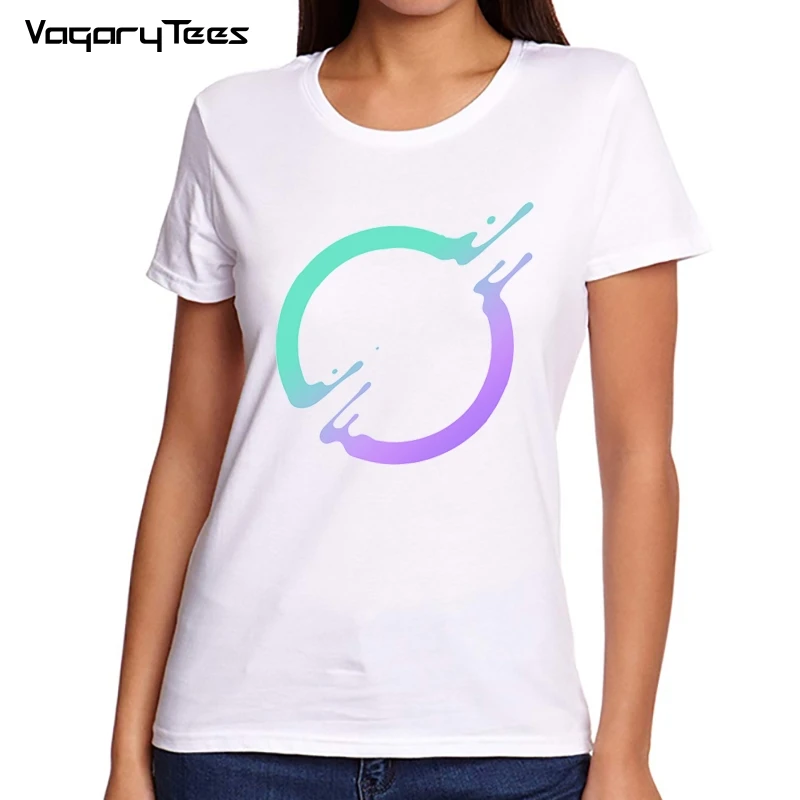 

Новинка, летняя Милая женская одежда VagaryTees с геометрическим рисунком, уличные Топы в стиле Харадзюку, футболка с принтом в виде жидких квадратных/круглых колец