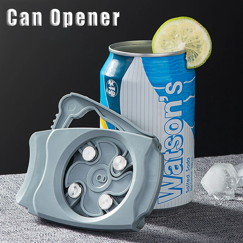 Abridor de latas sin tapa Universal, herramientas de mano, multiherramienta de bolsillo, fácil de abrir, 1 unidad