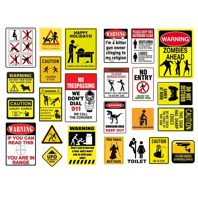 Caution This Is Sparta Funny Sign 8 x 12 Aluminum Metal Sign