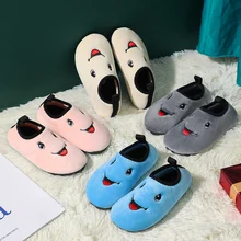 

Kids Cotton Slides Baby Autumn Winter Indoor Non-slip Cotton Shoes Soft Cute Children Girls Shoes Home Slippers Fashion Baby Boy