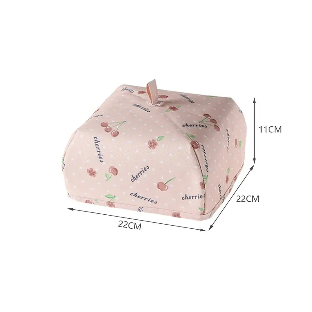 Портативный пищевой изоляционный чехол складной пыленепроницаемый утолщенный крышка из алюминиевой фольги зимняя пищевая изоляция сохранение настольного покрытия - Цвет: Pink S