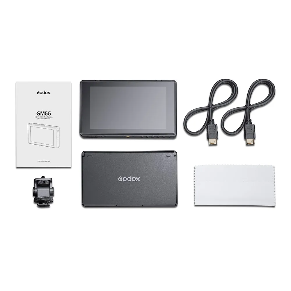 Godox GM55 4K Monitor 5.5 Inch DSLR 3D LUT Touch Screen IPS FHD 1920x1080 Video 4K HDMI Field Monitor Dslr PK FEELWORLD F6 PLUS