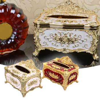 

Tissue Boxes Holder 2 Colors KTV Gift Cars Large Volume Acrylic Luxury Household Supplies Table Space Saver Office Desktop