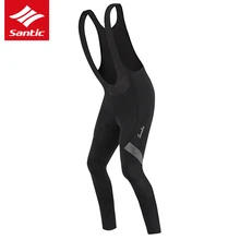 Santic Pro Team велосипедные брюки мужские Весна Осень MTB дорожный велосипед нагрудник брюки итальянский импортный мягкий велосипед длинные брюки велосипедная одежда
