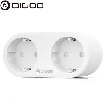 

DIGOO DG-SP202 3720W Dual EU Plug Smart WIFI Socket Individual Voice Control Energy Monitor Remote Control Timing Smart Home