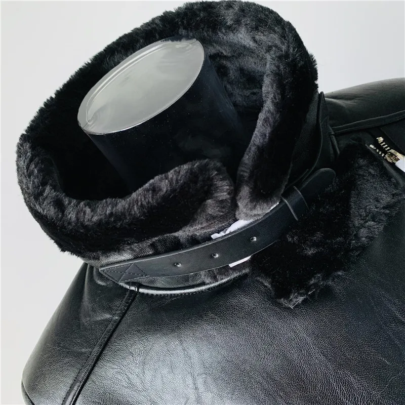Женская зимняя куртка из толстого меха ягненка, хлопковая верхняя одежда, Свободные повседневные пальто, женская зимняя кожаная куртка-бомбер для женщин