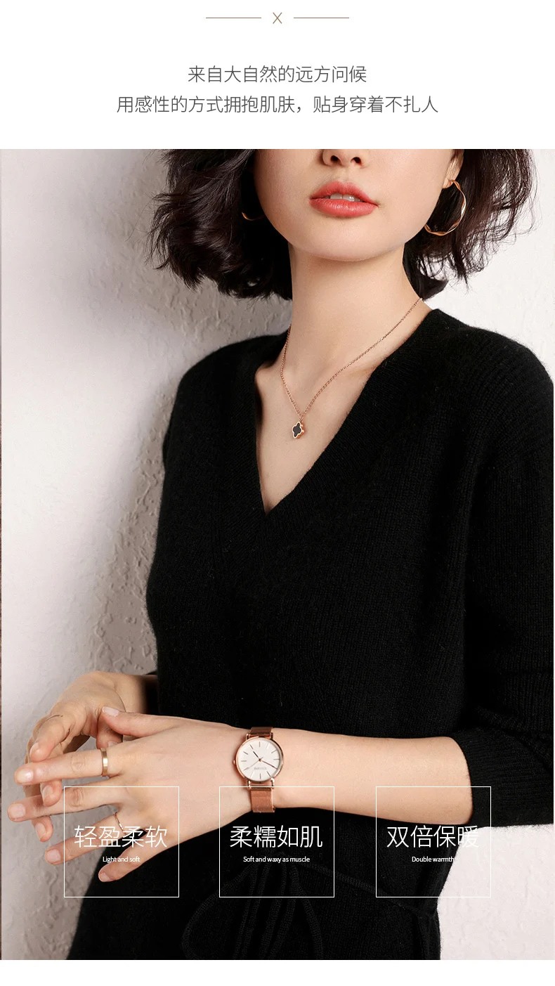Helovi/ кашемировое платье, женский кашемировый вязаный женский свитер и пуловеры, женское кашемировое платье
