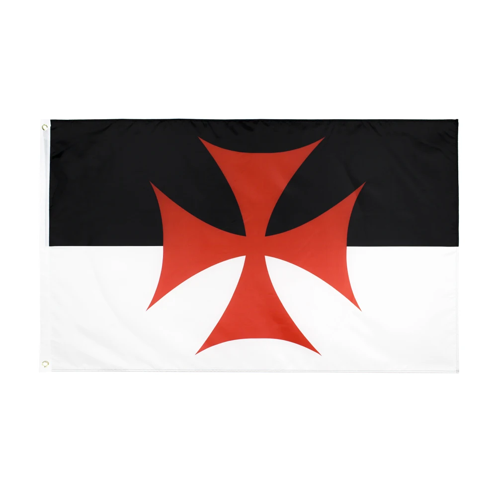 FLAGHUB 60X90 90X150cm Roman Catholic Church Banner Knights Templar Flag For Decoration | Дом и сад