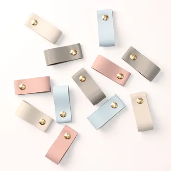 

1x New Leather Handle and Knobs Door Knobs Pull For Furniture Cabinet Chest Drawer Suitcase Handle w/Screws