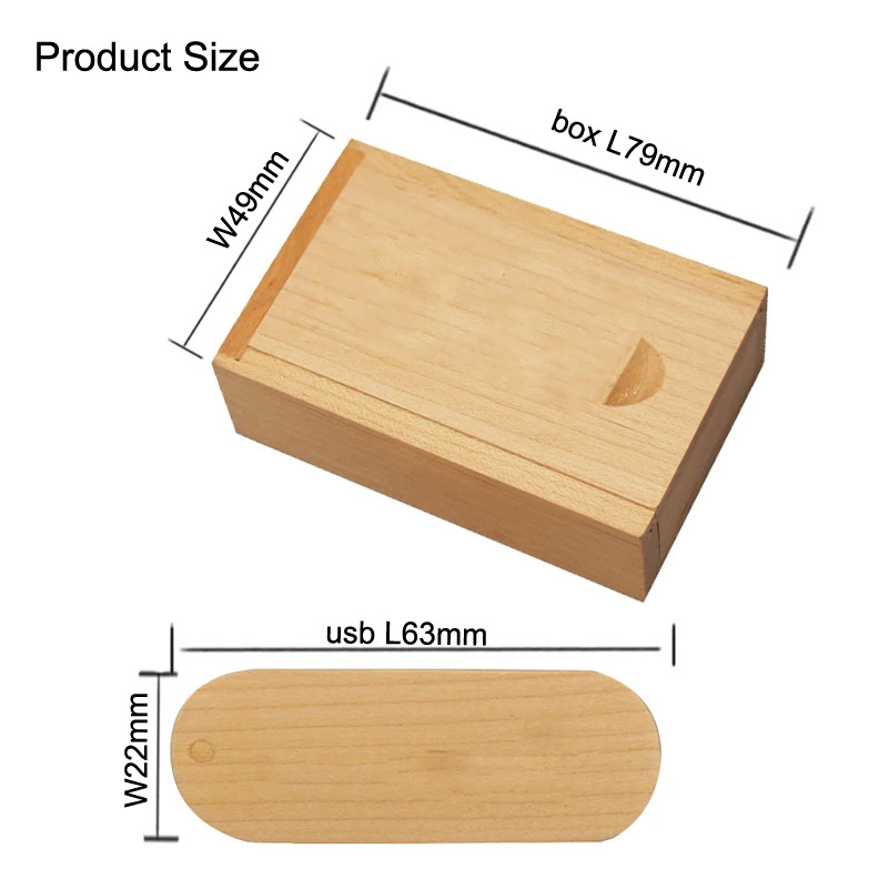 Деревянный USB+ коробка USB флэш-накопитель 4 ГБ 8 ГБ 16 ГБ 32 ГБ 64 Гб карта памяти USB Пользовательский логотип свадебная фотография