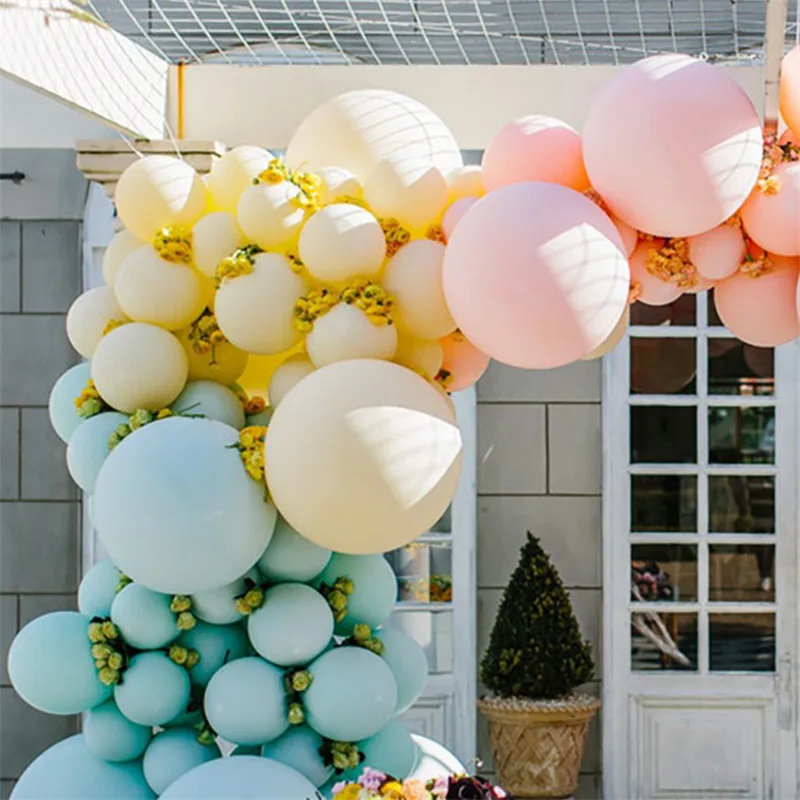 

5 Pcs 24 Inch Macaroon Latex Balloon Festival Birthday Party Decorative Balloons Sweet Colorful Party Hanging Decoration