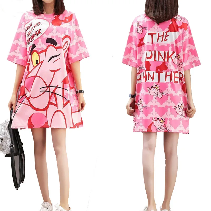 pink panther shirt dress