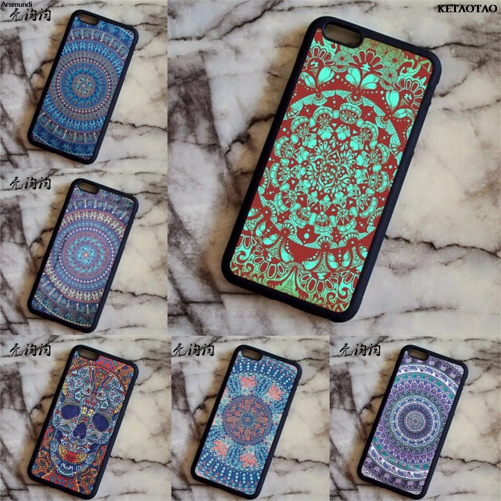 KETAOTAO Бирюзовый Мандала x Dentelle Bois чехлы для телефонов Samsung S3 4 5 6 7 8 Note 2 3 Чехол Мягкий