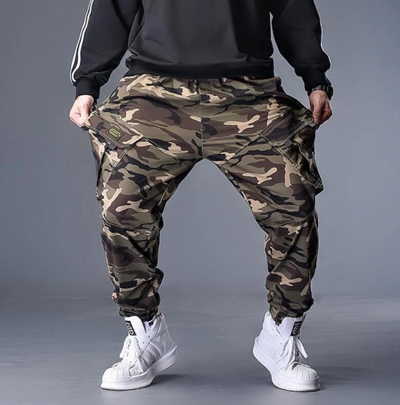 plus size grey camo pants