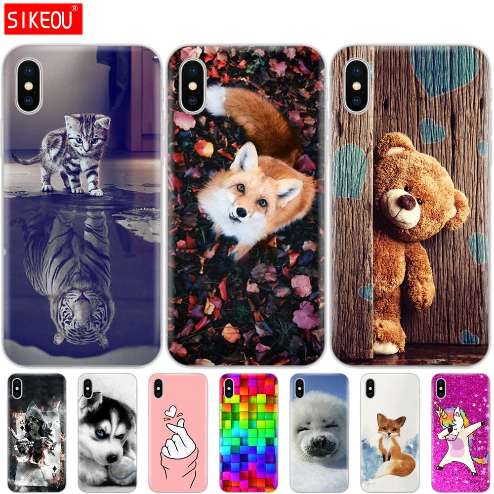 Силиконовый чехол для телефона iphone X XS XR мягкий из ТПУ задняя крышка xs max coque etui
