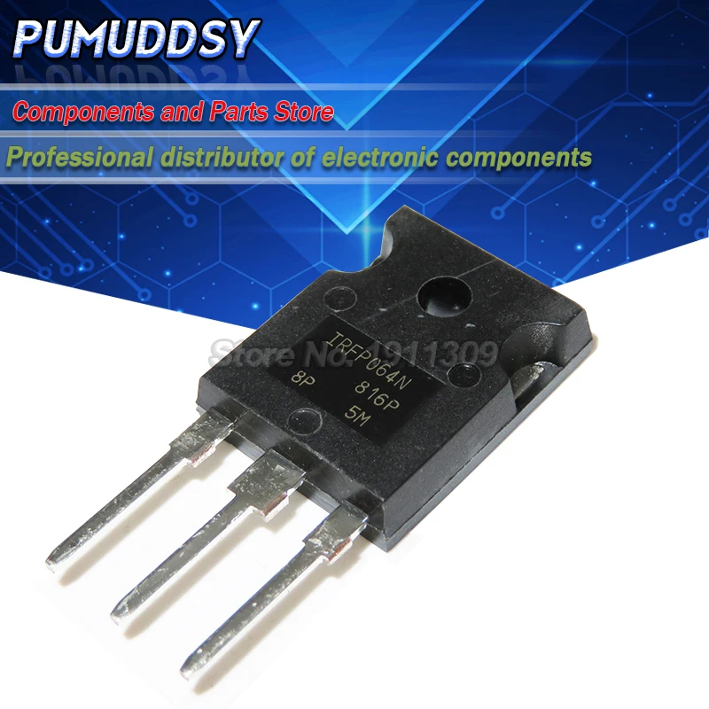 thumbnail image 2 of IRFP064N MOSFET Transistors - 20 Piece Lot Power MOSFETs 2 of 13