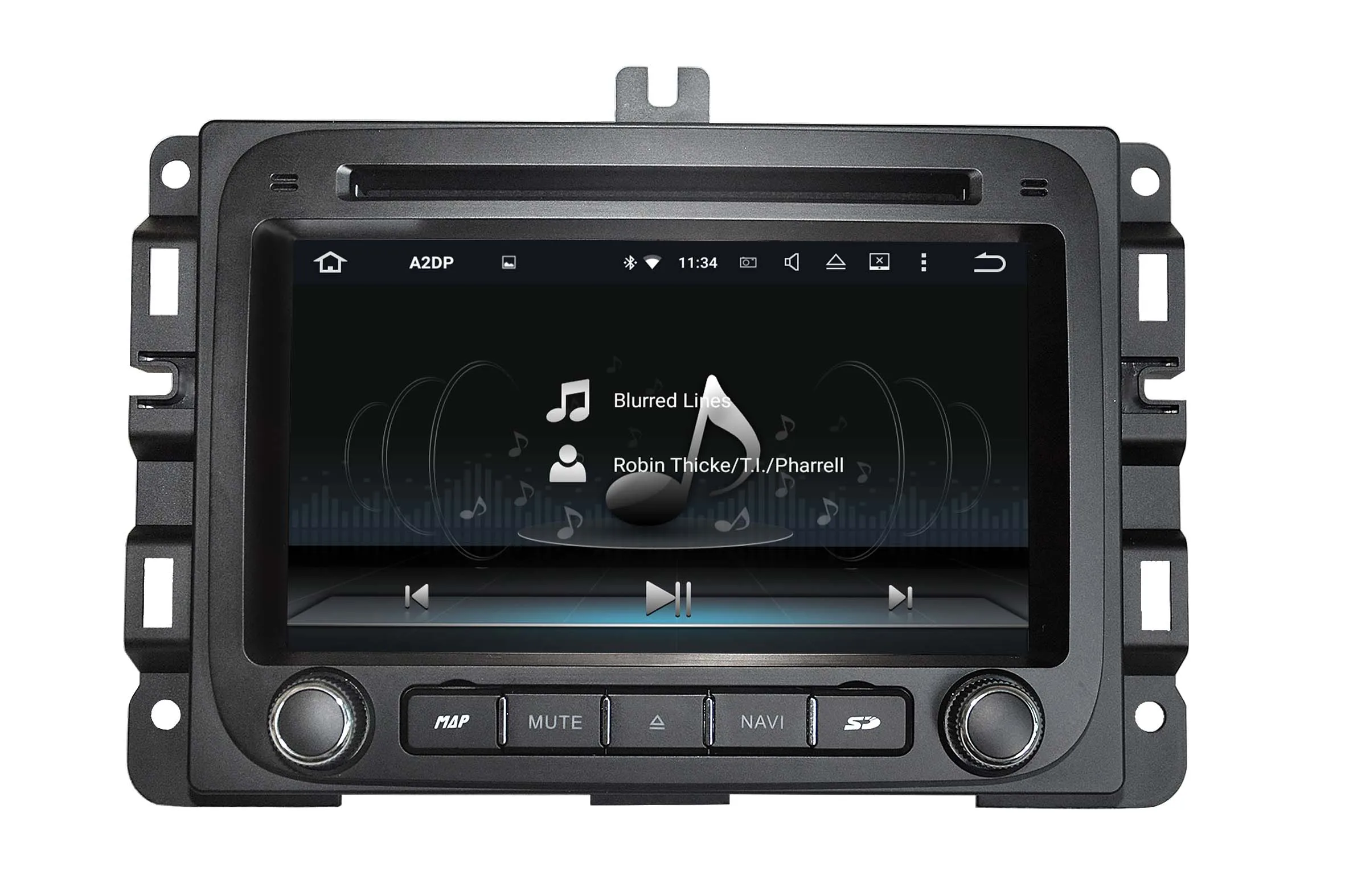 Top Quad core 1024*600 HD screen Android 9.0 Car DVD GPS radio Navigation for Dodge Ram 2014-2016 with 4G/Wifi DVR OBD mirror link 4