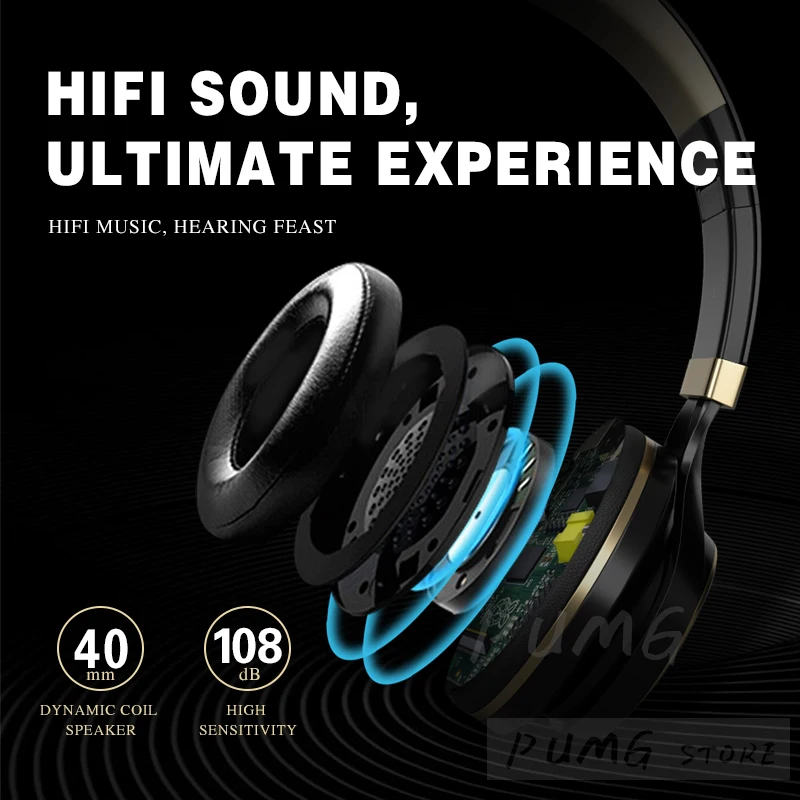 HIFI игровая гарнитура EP16S 3,5 мм Проводные Складные стерео Наушники Накладные наушники большие наушники для телефона подарок для мальчика Музыкальная гарнитура наушники
