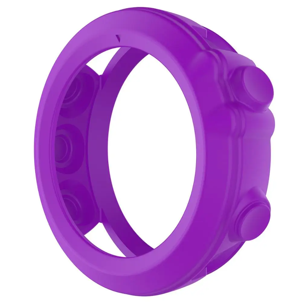 Силиконовый защитный чехол для Garmin Fenix 3 HR/Fenix 3 Smart Watch Band Cover Shell для Garmin Fenix 3/3HR - Цвет: Purple