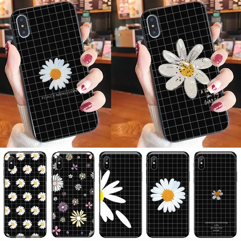 

Daisy flower fashion design Phone Case for iPhone 11 12 pro XS MAX 8 7 6 6S Plus X 5S SE 2020 XR