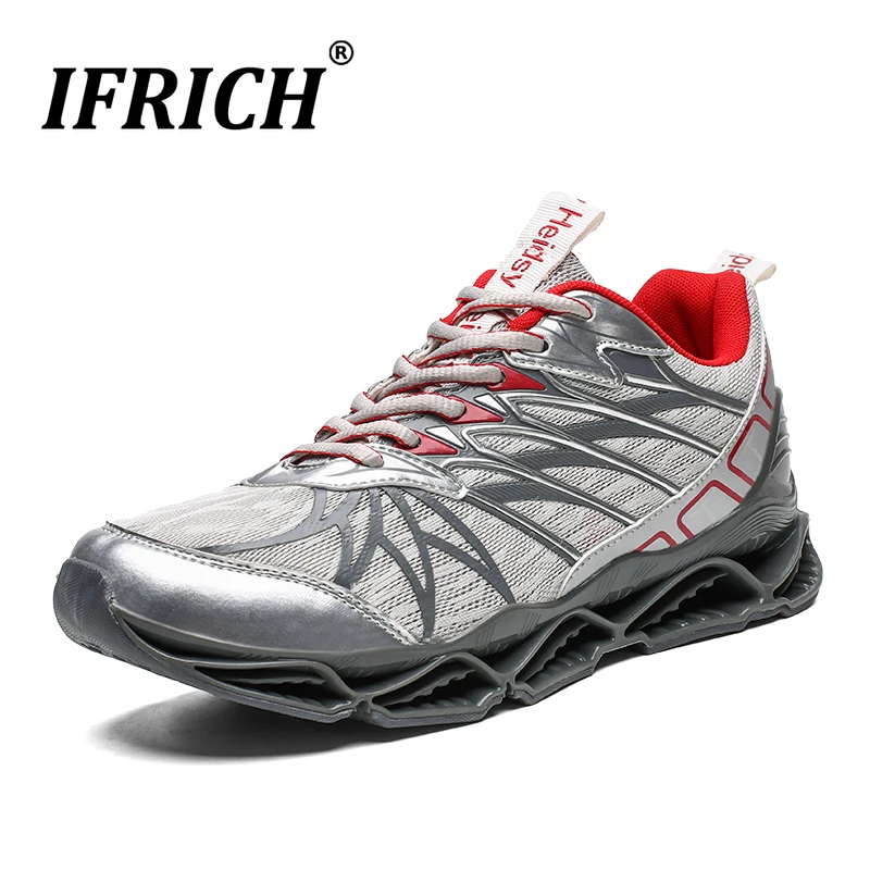 

Mens Walking Running Shoes Non Slip Blade Type Sneakers Black 2020 Authentic Sport Jogging Shoes for Men Mesh Cushion Gym Shoes