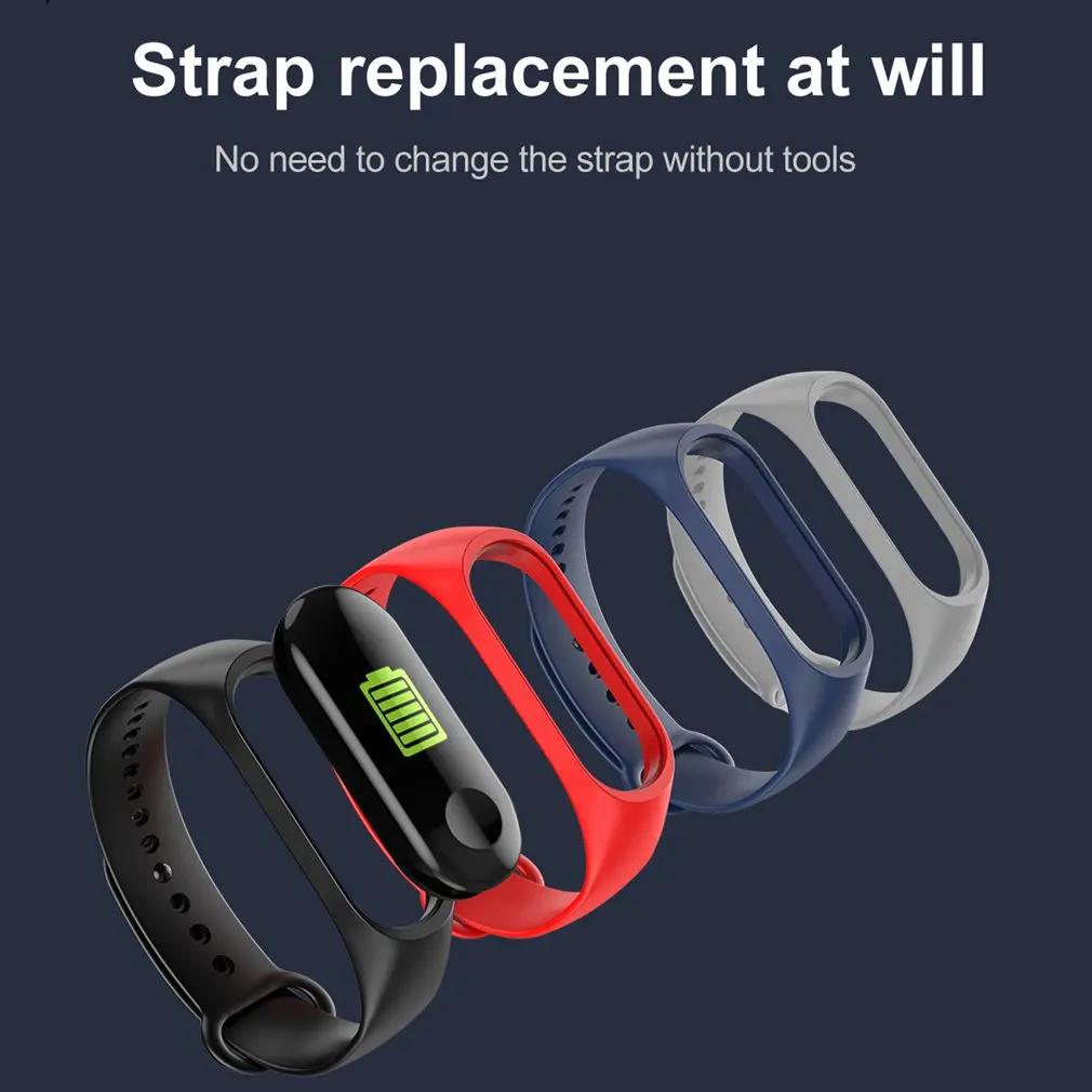 W3 0.96 Inch OLED HD Screen Smart Bracelet Fitness Tracker Heart Rate Blood Pressure Monitor Sports Smartwatch Smart Bracelet