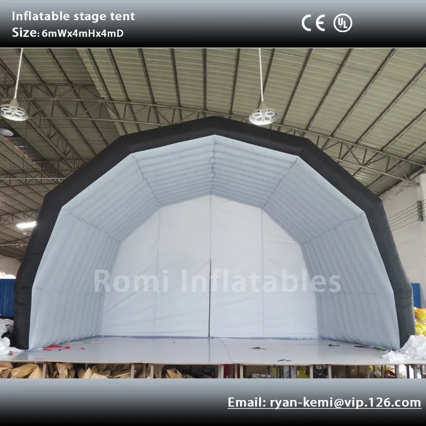 Free shipping small inflatable stage cover tent Inflatable advertising tent outdoor events inflatable tent 4