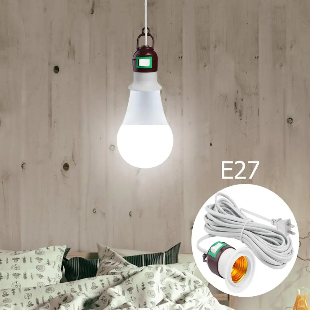 

3m/5m E27 Screw Light Hanging Suspended Lamp Holder with Switch Connection Line Ceiling Lamp Pendant LED Bulb Suspension Socket
