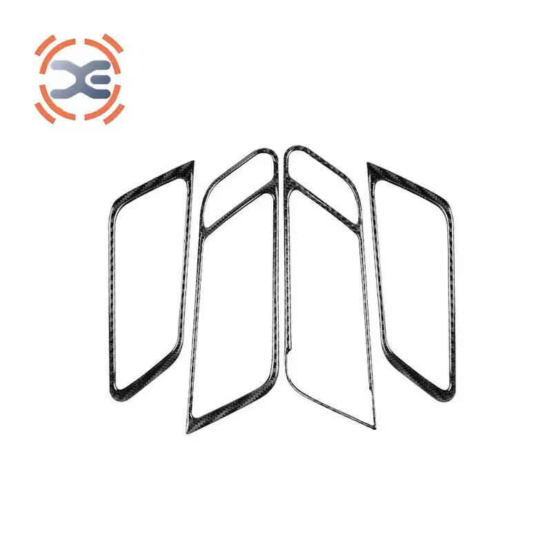 FOR Porsche Cayenne Car Interior Accessories Carbon Fiber Door handle frame panel Interior Stickers