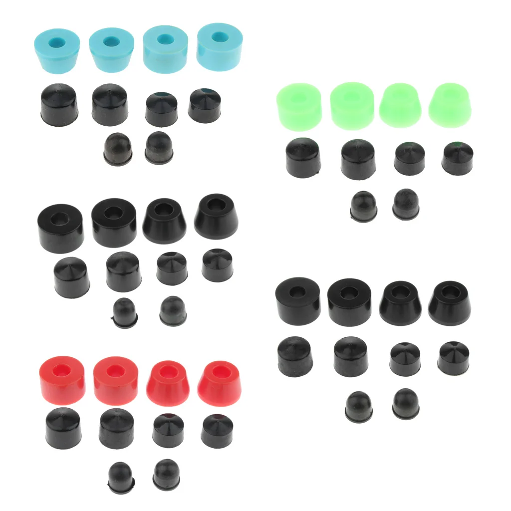 10pcs Lightweight Portable PU Truck Bushings & Pivot Cups Set Scooter Accessories for Skateboard Longboard Truck Outdoor Sports