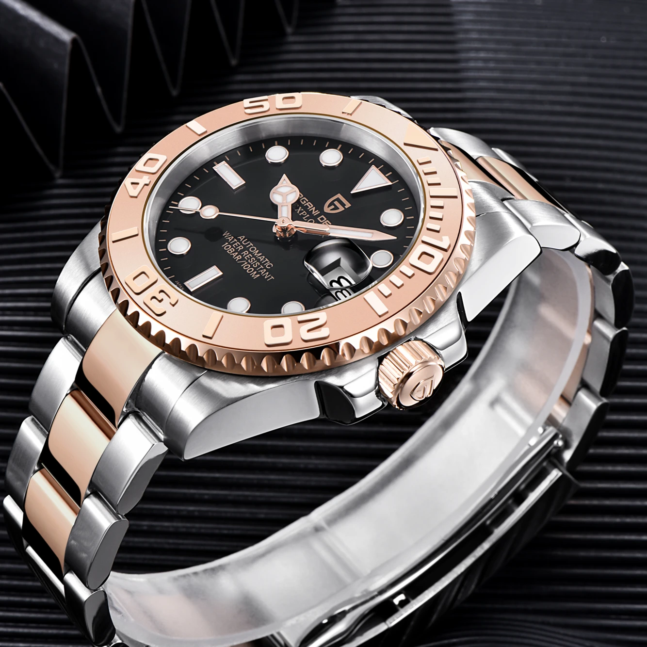 

PAGANI DESIGN Top Luxury Brand Watch Men's Ceramic Bezel Automatic Mechanical Sapphire Glass Waterproof Japan HN35A Movement