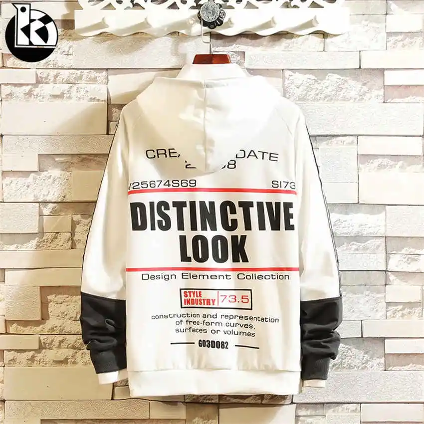 

Letter Print Men's Hoodies 2019 Sports Sweatshirts Autumn Men Hip Hop Fashion Casual Male Hoodies Sweatshirts Asian Size M~5XL