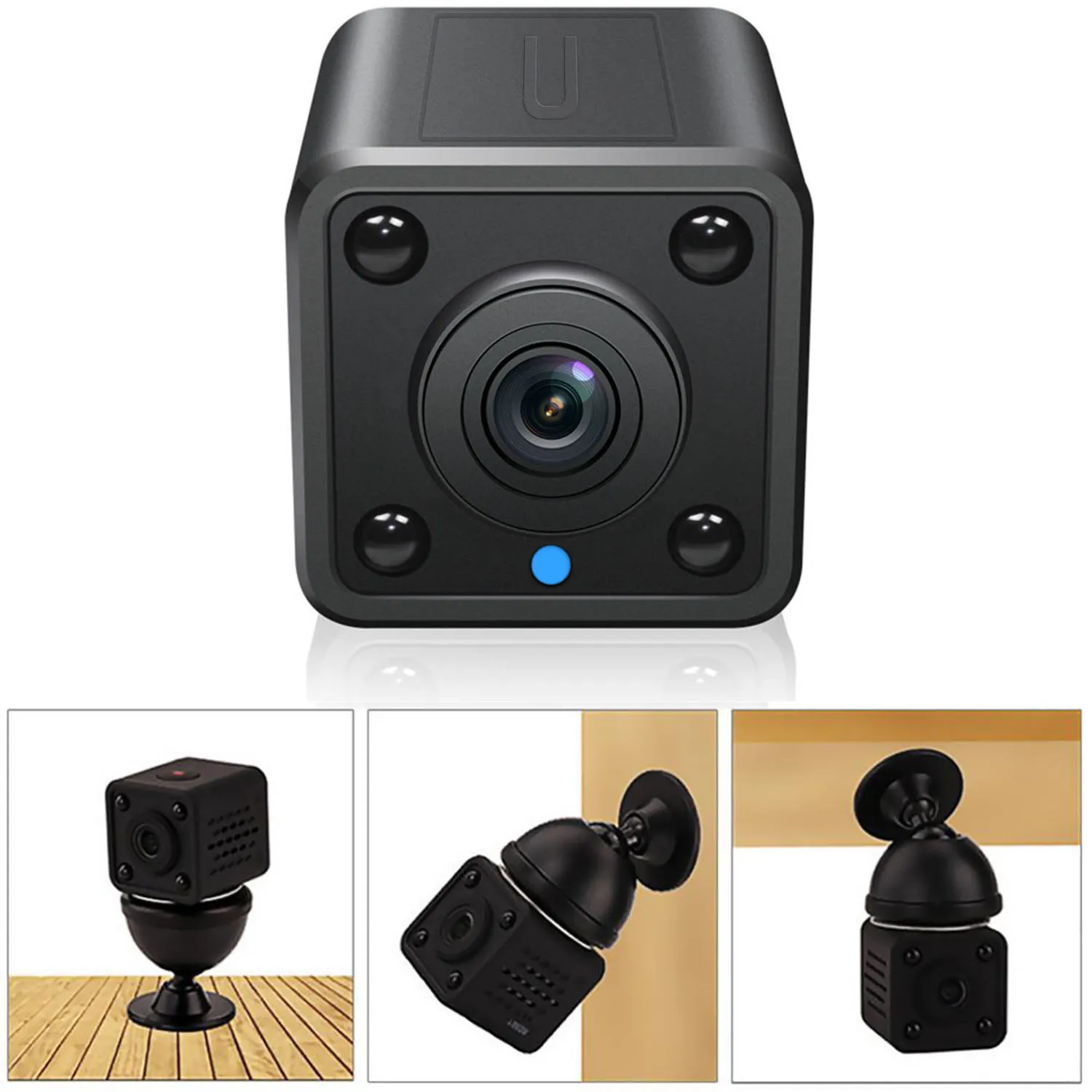 Мини камера HD 1080P Беспроводная с поддержкой Wi Fi и функцией ночного видения|Камеры