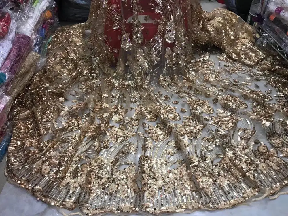 Популярные Роскошные нигерийские Африканские свадебные розовые жемчужные