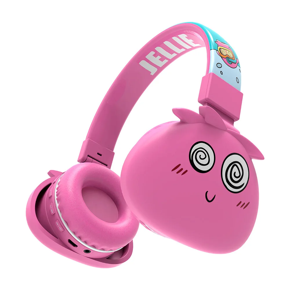 Wireless cartoon headphones bluetooth headset music game earphones 85dB decibel children's new year gift | Электроника