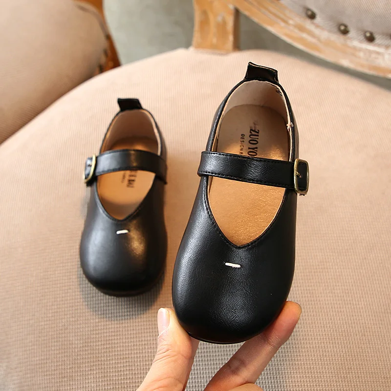 Baby Girls First Walkers Soft Children Leather Shoes New Design Spring Single Shoes Enfant Flat Casual Shoe SX430