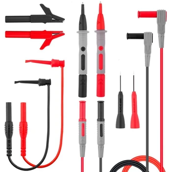 

HLZS-Test Leads Kit, Digital Multimeter Leads, Electronic Professional Diagnostic Set including Alligator Clips,Test Extension,