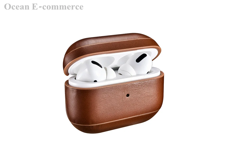 Чехол для AirPods Pro из натуральной кожи и жесткого пластика, чехол для Apple AirPods Pro, роскошный защитный чехол