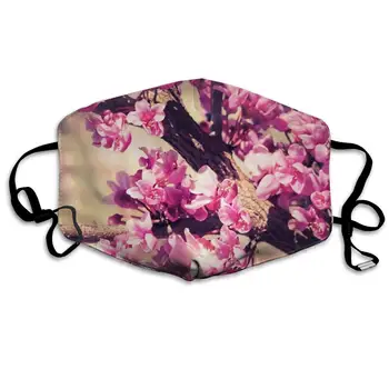

Cherry Bloom Unisex Mask Indoor Outdoor Cycling Camping Travel Windproof Sun Anti Dust Mask Mouth with Adjustable Ear Loops