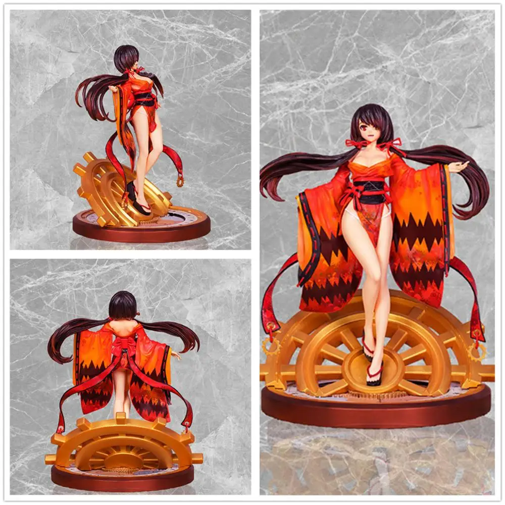 

Anime Date A Live Tokisaki Kurumi Nightmare Kimono Ver. PVC Action Figure Collectible Model Sexy Girls Toys Doll Gift 30cm