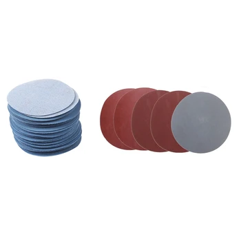 

50Pcs 3-Inch Dia. Silicon Carbide 3000 Abrasive Polished Sandpaper Gray & 25Pcs 5 Inch Round Sanding Disc Sander Sandpaper 800/1
