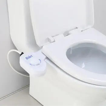 

Non-Electric Bidet Attachment Toilet Seat Self-Cleaning Nozzle-Fresh Water Bidet Sprayer Mechanical Shattaf Washing