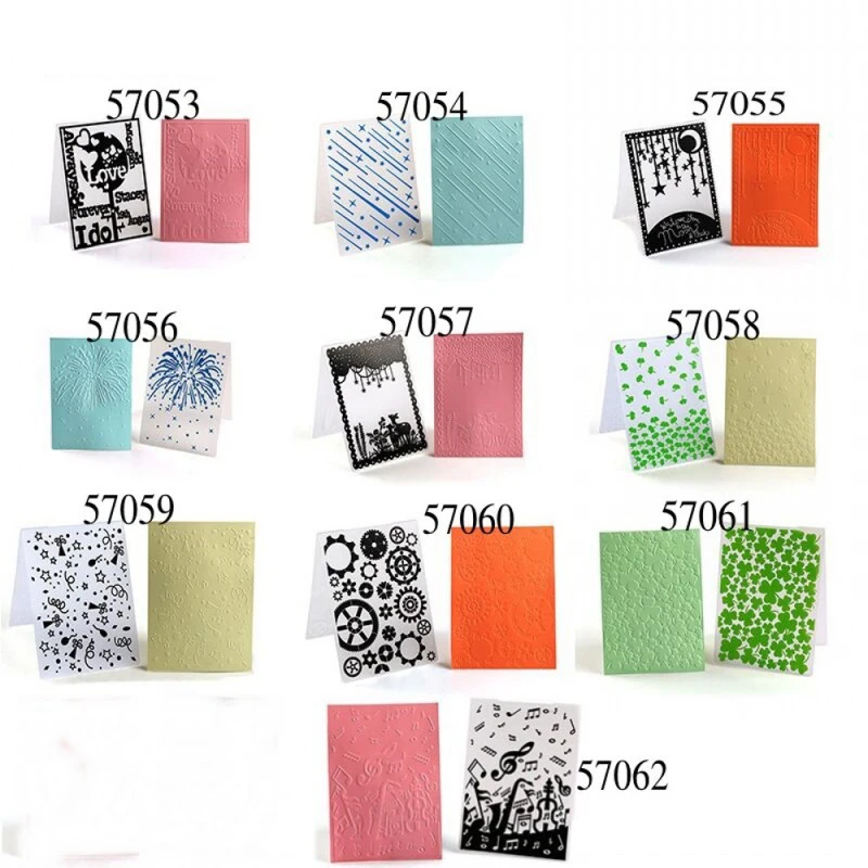 

1PC Plastic Embossing Folders For DIY Scrapbooking Irregular Photo Album Card Paper Craft Template Mold Decoration Supplies