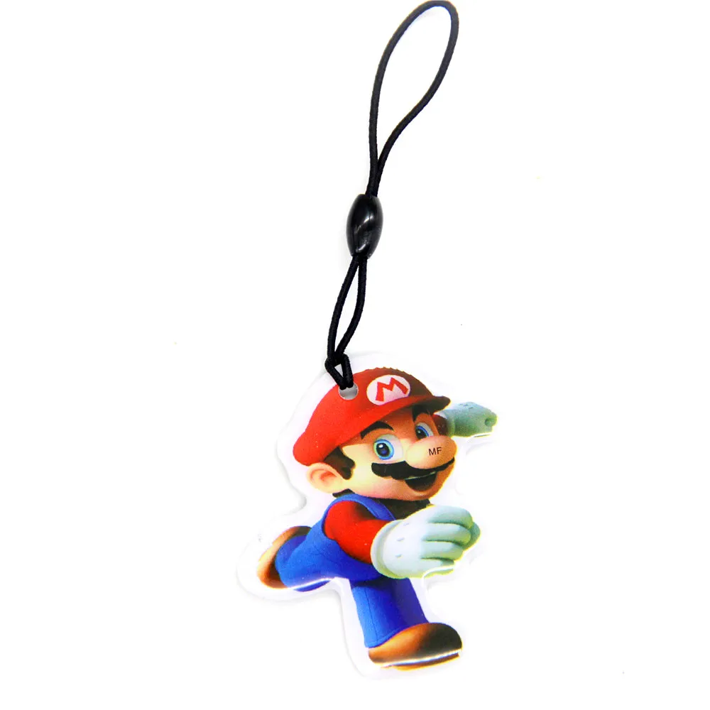 

1pcs Mario Keyfob 13.56Mhz UID Key fobs Keychain Changeable 1K S50 Rewritable Writable Tags RFID IC Card