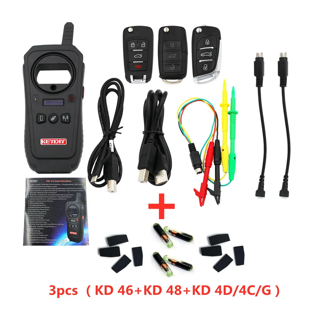 Оригинальный KEYDIY KD-X2 KDX2 KD MAX Remote Maker Unlocker и генератор с 48 96-битным транспондером